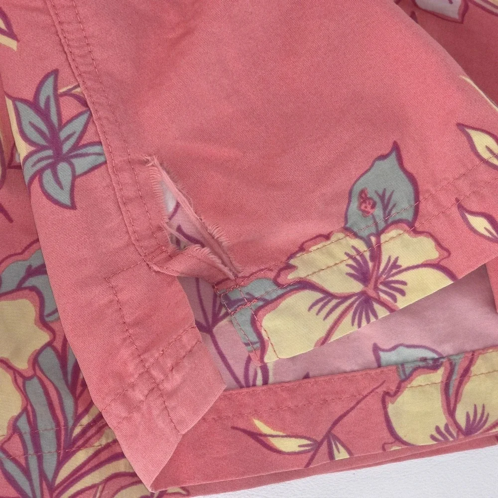 VTG 90s Tommy Bahama Swim Shorts Trunks Large Paradise Nation Lined Aloha Floral